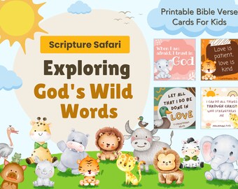 Kids Prayer Flash Cards: Bible Verse Memory Cards (Printable)
