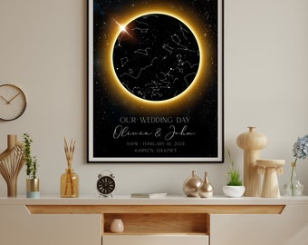 Custom Star Map, The Night We Met, Custom Poster, Star Map By Date Anniversary Gifts, Night Sky Print, Wedding Gift Constellation Digital