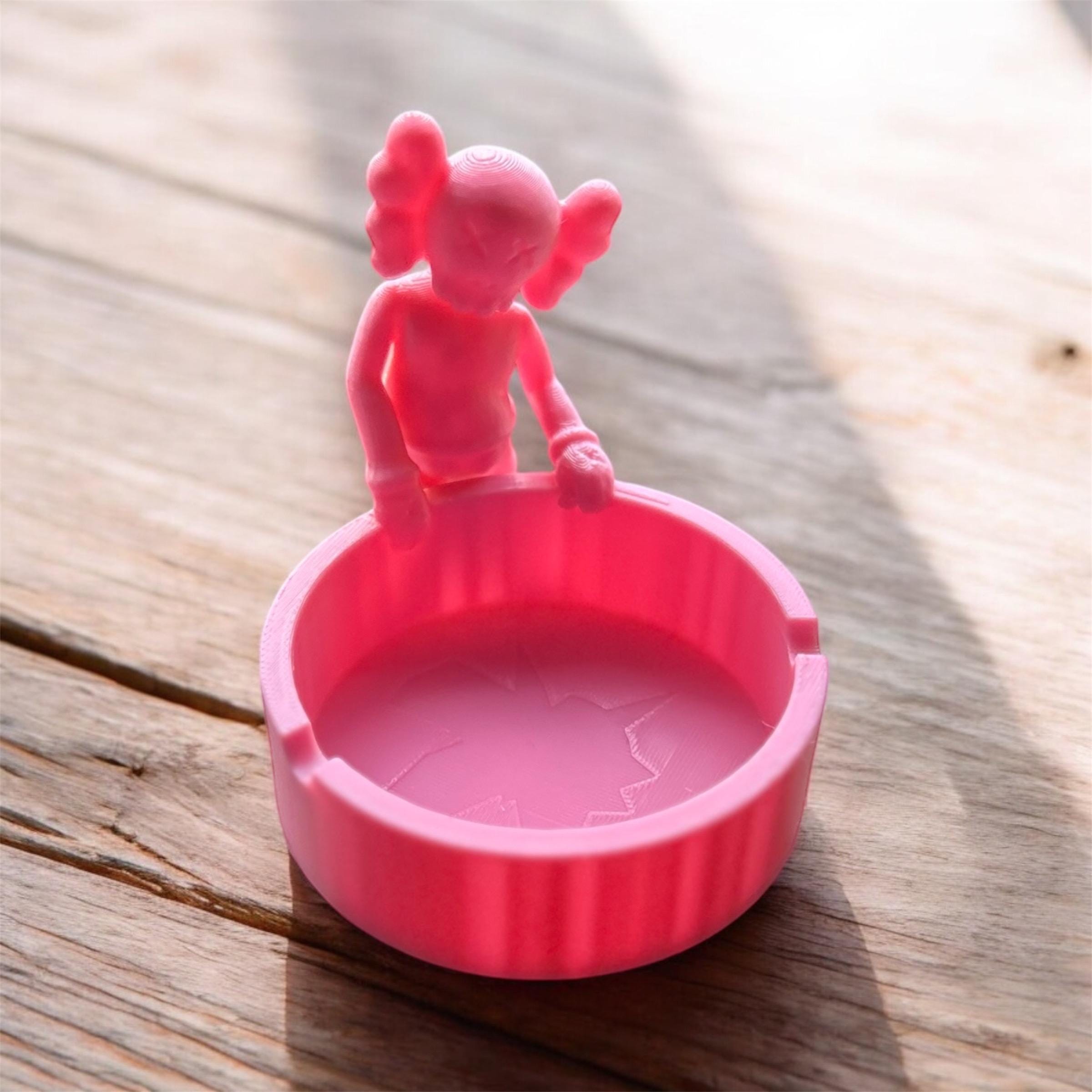 Buy KAWS x OriginalFake Ashtray Ceramic Medicom Toy 'Black