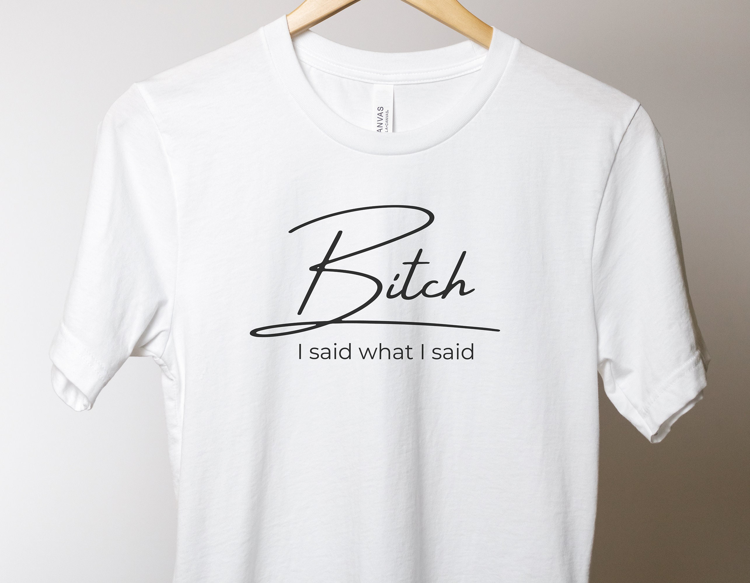 Sassy Graphic Tee, Bitch, I Said What I Said, Attitude-fueled T