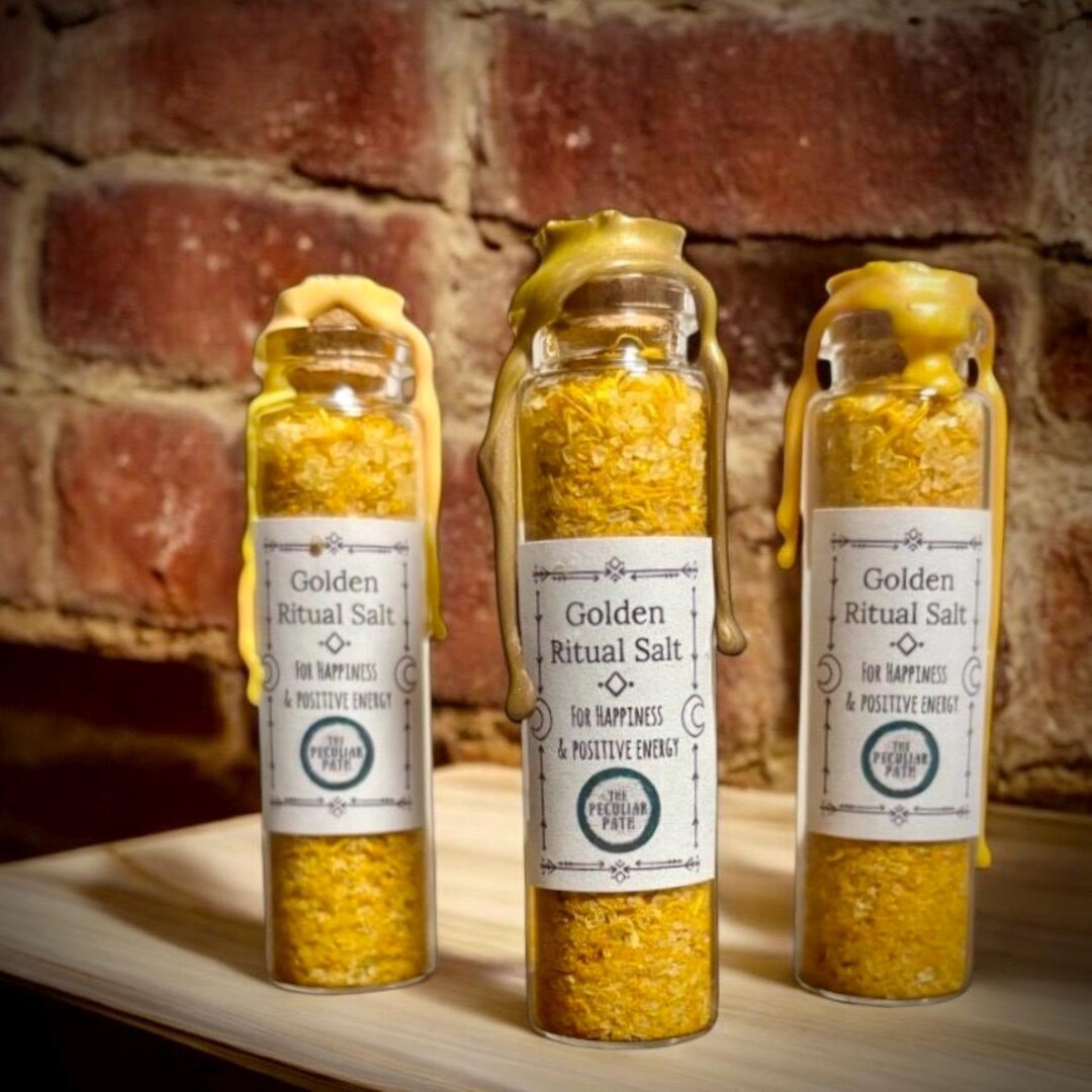 Golden Ritual Salt: Handcrafted Magickal Altar Supplies, Joy, Vitality ...