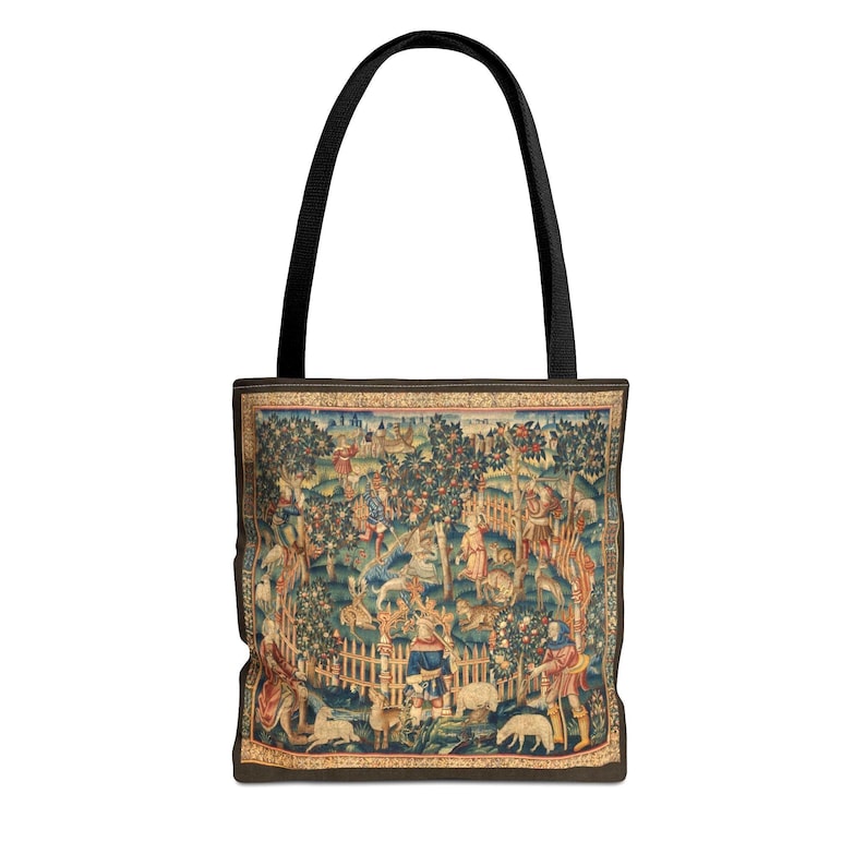 Medieval Tapestry Tote Bag: Renaissance Art Print Shoulder Bag, History ...