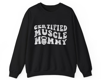 Sudadera unisex de cuello redondo Heavy Blend™ para mamás musculosas, regalo para entrenar en el gimnasio