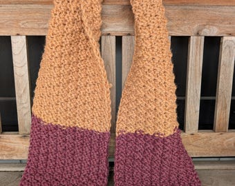 Hand Knit Adult Scarves | Multiple Colors