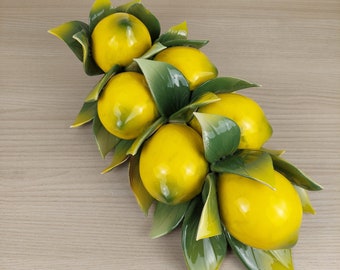 Lemon Braid Special Handmade Ceramic Wall Decoration (Made in Italy) Unique Gift Wall Art Italian Craftsmanship