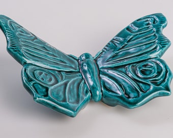 Colored Ceramic Butterflies (artistic ceramics) - handmade and painted