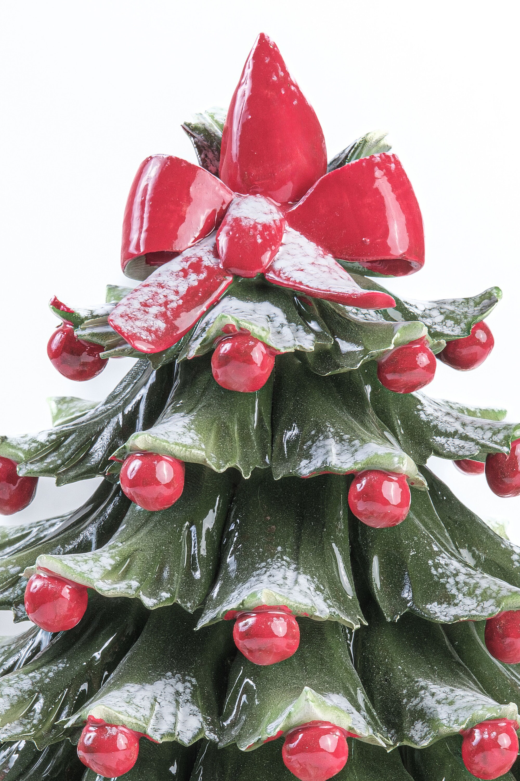 Ornamento Per Albero Di Natale In Ceramica A Forma Di Campana 8,9 Cm - Decorazione Natalizia Idea Regalo Cimelio