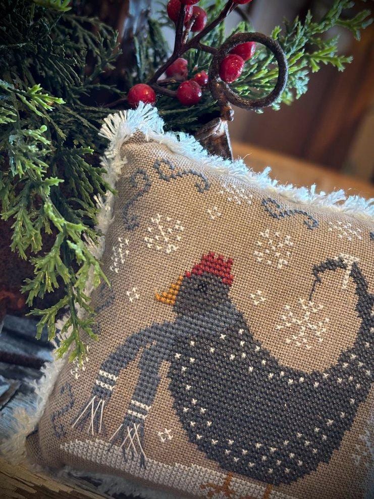 Spring Chicken Pinkeep Pattern Winter Chicken Pin Keep Pattern - Primitive - Pdf/download - Christmas ...