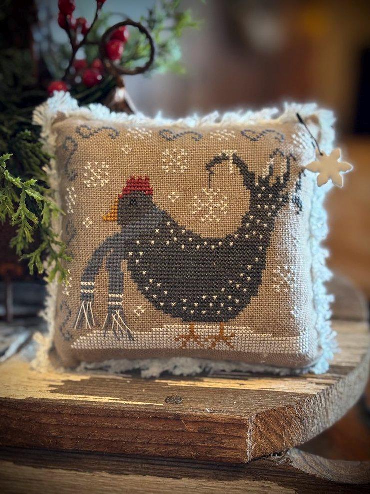 Spring Chicken Pinkeep Pattern Winter Chicken Pin Keep Pattern - Primitive - Pdf/download - Christmas ...