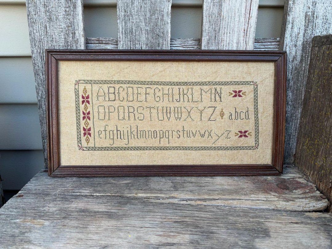My Alphabet Sampler --- Primitive --- Pdf/download --- Cross Stitch ...