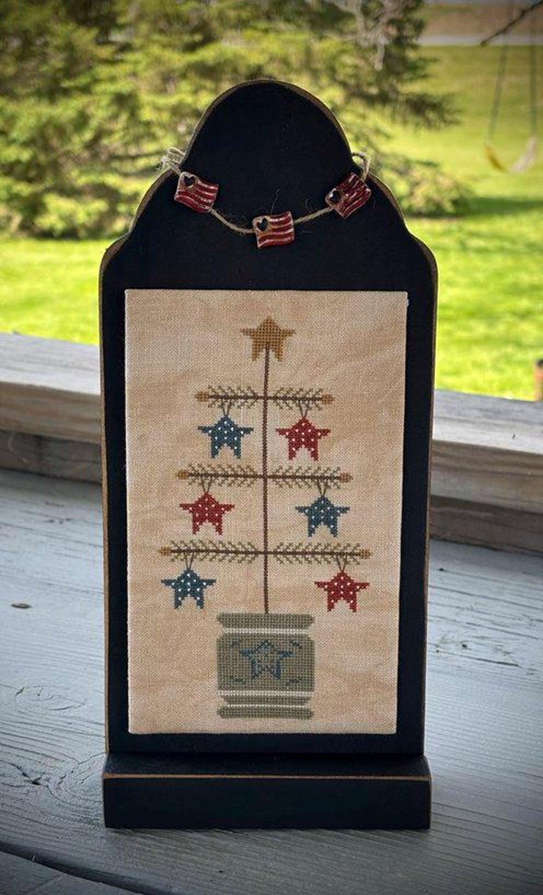 Patriotic Stars Feather Tree *** Primitive *** Pattern *** PDF ...