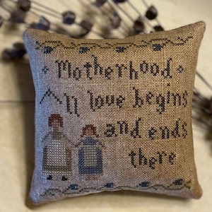 Motherhood Pinkeep PDF/Download Cross Stitch Pattern by Asbery&#39;s Echoes Stitches