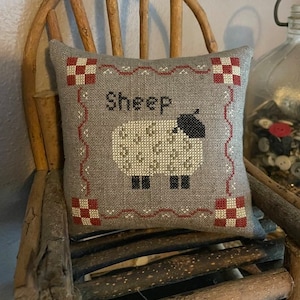 Fair Time Sheep Pin Keep PDF/Download Cross Stitch Pattern by Asbery&#39;s Echoes Stitches