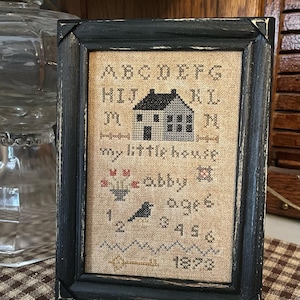My Little House Sampler *** Primitive Pattern *** PDF/Download Chart *** Cross Stitch *** Primitive *** by Asbery&#39;s Echoes Stitches