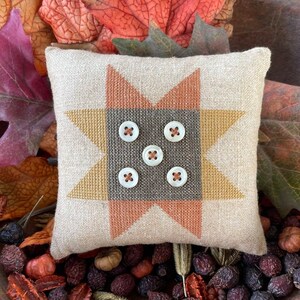 Fall Welcome Trio --- Pin Keep --- Bowl Fillers --- Paper/Mailed --- Primitive --- Cross Stitch Pattern *** by Asbery's Echoes Stitches Bild 5