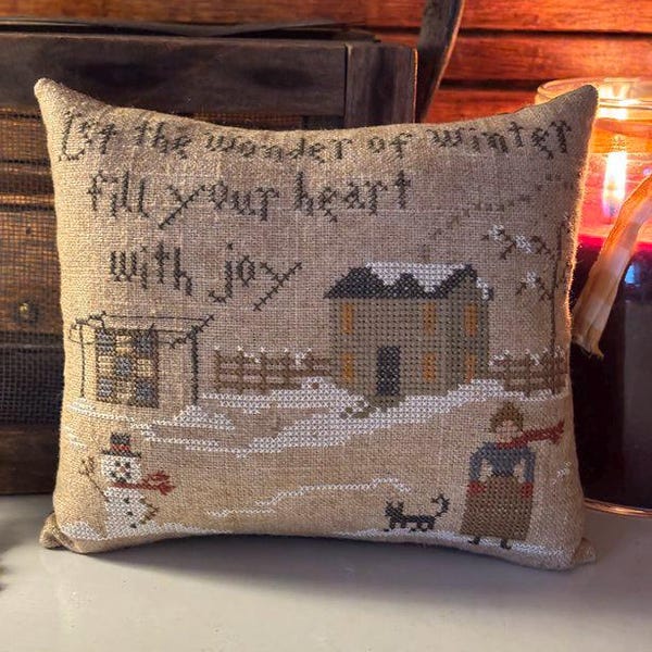 The Wonder of Winter --- Pin Keep --- Pattern --- Primitive --- PDF/Download --- Asbery's Echoes Stitches