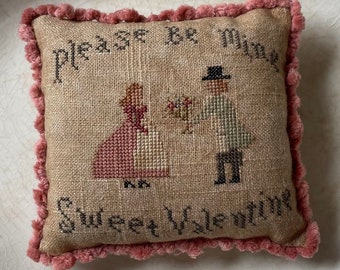 Dulce San Valentín *** Patrón *** PDF/Descargar *** Punto de cruz *** Pin Keep *** Corazón *** por Asbery's Echoes Stitches