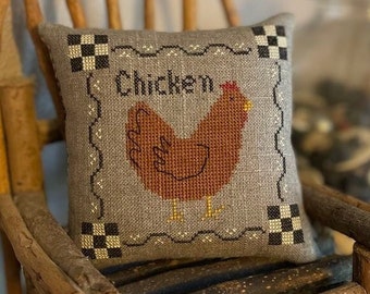 Fair Time Chicken PDF/Download Cross Stitch Pattern by Asbery's Echoes Stitches