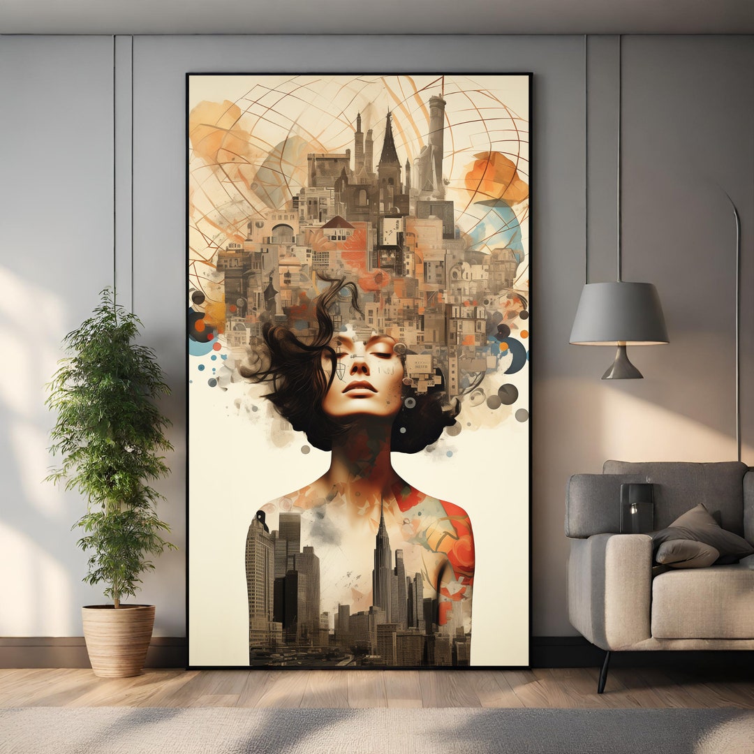 Confused Mind Surreal Eclectic Printable Poster Futuristic - Etsy