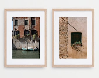Italy On My Mind Print Set | Set of 2 Photography Prints, Italy Gallery Wall, Venice Wall Art, Italy Aesthetic, Italy Print Set