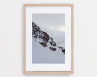 Knife's Edge | Modern Cabin Decor, Rocky Mountain Wall Decor, Scenic Mountain Art Print, Moody Winter Wall Art, Rocky Mountain View