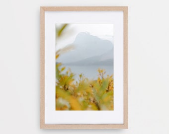 Chartreuse | Rocky Mountain Art Print, Autumn Scenery, Fall Wall Decor, Autumn Print, Mountain View in Banff, Printable Digital Download