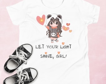 Girls Short Sleeve T-Shirt - Let Your Light Shine