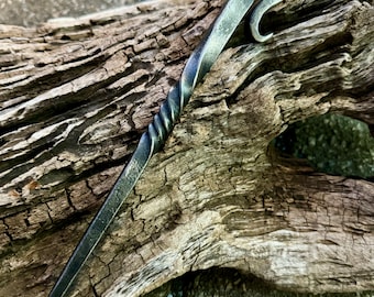 Hand Forged Bottle Opener Ice Pick: Blacksmith Bar Tool