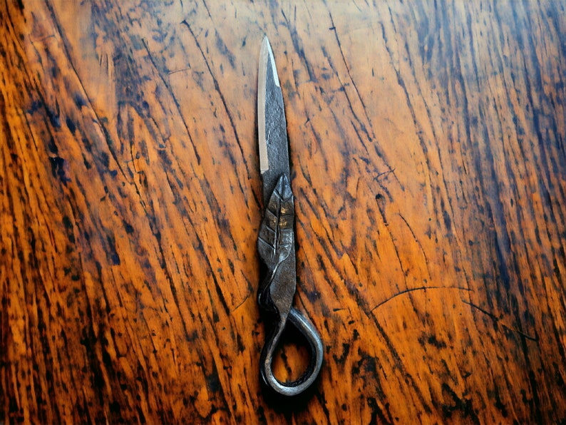 Custom Letter Opener Blacksmith Knife, Letter Knife, Hand