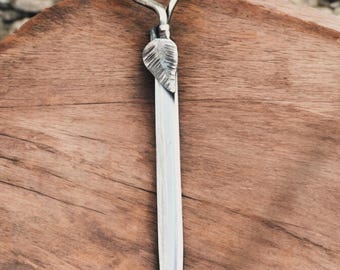 Hand Forged Custom Letter Opener - Blacksmith Crafted Knife, Unique Office Gift, Personalized Desk Accessory