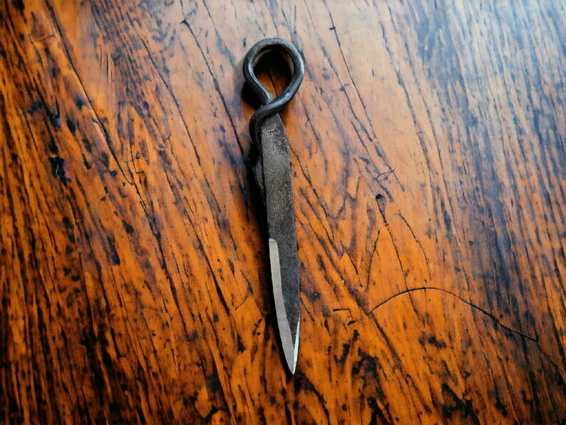 Custom Letter Opener Blacksmith Knife, Letter Knife, Hand