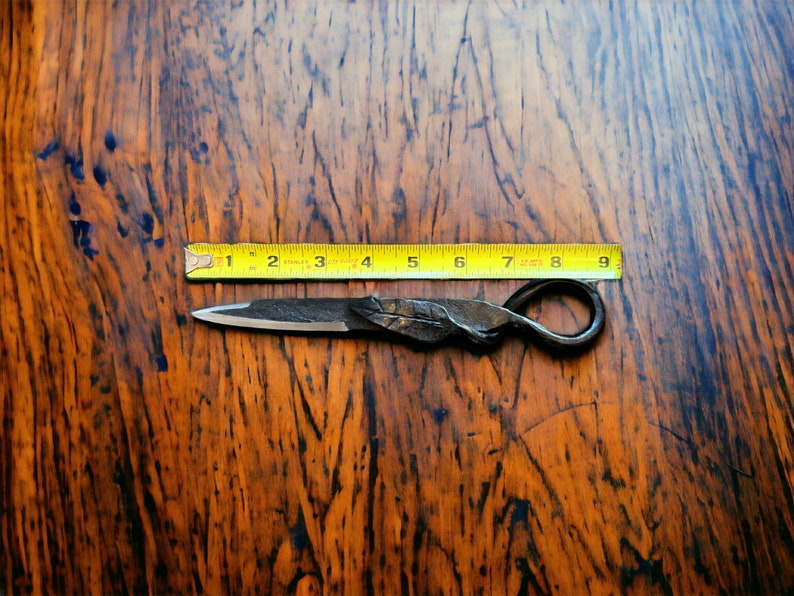 Custom Letter Opener Blacksmith Knife, Letter Knife, Hand