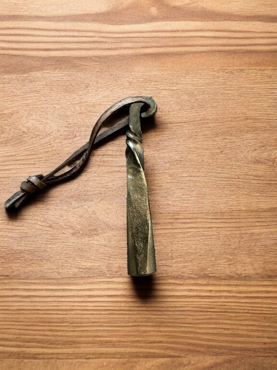 Hand Forged Pipe Tamper – Twisted Steel Tobacco Pipe Tool | Blacksmith Made Smoking Accessory | Pipe Smoker Gift | Handmade in Virginia USA