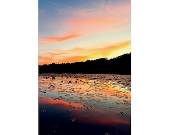 Serene Sunset Poster, Sunset Photography Wall Art, Home Decor, Nature Print, Landscape Photo Print, Gift for Nature Lovers