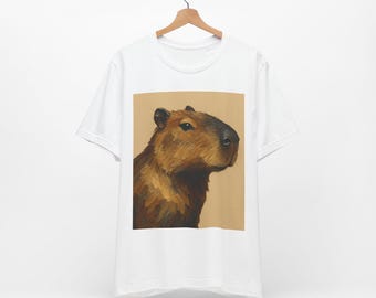 Capybara Shirt for Animal Lovers, Cute Capybara Tee, Wildlife Graphic T-Shirt, Pet Lover Gift, Capybara Lover Tee for Women & Men