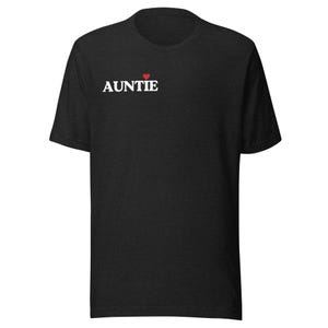 Auntie T-Shirt Dark, Cute Auntie Gifts, New Auntie Present, Auntie Birthday, Gift From Niece