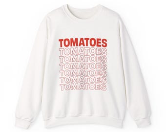 Tomattröja, rolig Foodie Crewneck, retrografiktröja för kock, present till grönsaksälskare, present till tomatälskare, presenter till hemmakock