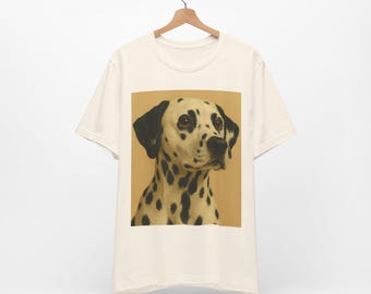 Dalmatian Shirt, Dalmatian Dog Lover Tee, Spotted Dog Art T-Shirt Gift for Dog Moms and Dog Dads, Dog Breed Shirt