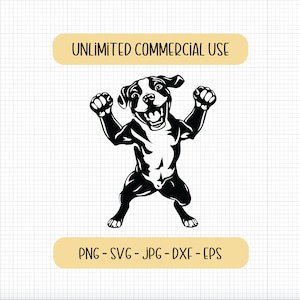 Pit Bull SVG, Pit Bull PNG, Happy Pit Bull Puppy Digital Download, svg files for Cricut, pitty dog mom svg, dog face svg, pit bull dxf