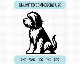Bernedoodle SVG PNG, Labradoodle svg, Goldendoodle svg, digital download, Cricut cut files for vinyl, decal, cute bernedoodle svg
