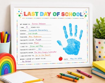 Last Day of School Questionnaire, Printable Keepsake for Kids, End of Year Memories, School Interview Activity, Graduation Instant Download