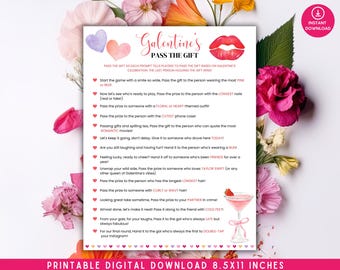 Galentine Game for Adults, Galentines Game for Teens, Galentine Game Night, Valentines Day Pass the Prize Game, Pass the Gift Galentines