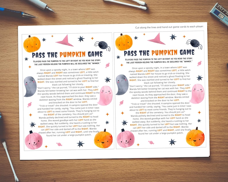 Pass the Pumpkin Game, Halloween Party Games for Kids & Adults ...