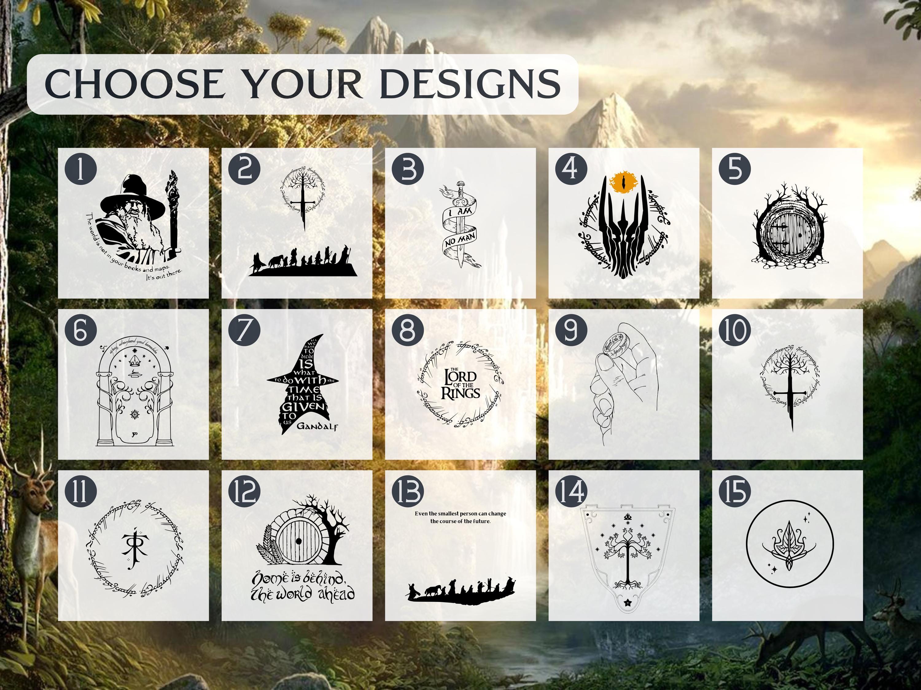 LOTR COASTERS | Lord of the Rings | Engraved Slate | Select Your ...