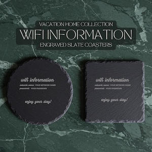 Vacation Home Decor | Wifi Information | AirBnB, Vrbo Home Decor | Personalizable