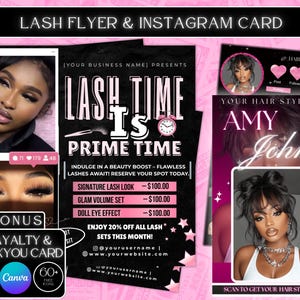 Lash Flyer Lash Tech Flyer Lash Sale Flyer Lash Deal Flyer Lashes Special DIY Lash Tech Template Lash Extension Flyer Template for Lashes