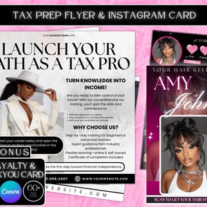 Tax Season Hiring Flyer, Tax Season Recruitment Flyer, Tax Class Flyer, Editable Tax Flyer, Tax Office Marketing, Tax Office Template