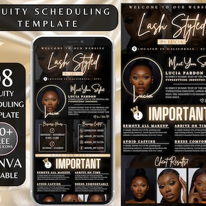 Acuity scheduling template lash tech, lash tech booking site, website template, lash website template, lash tech acuity template, lash site