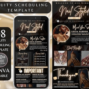 Acuity scheduling template nail tech, nail website template, acuity scheduling template, nail tech website template, site reservation nails
