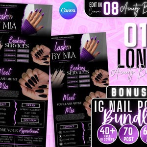 Acuity Scheduling Template Nail Tech Minimalist Nail Booking Site Nail Tech Website Acuity Scheduling Site Nail Tech Canva Template